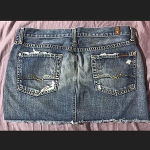 7 for All Mankind Jean skirt